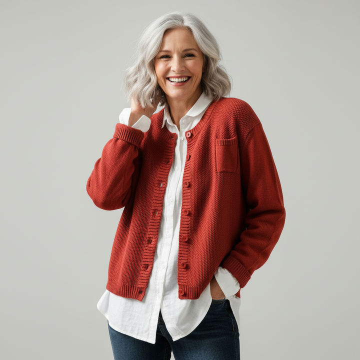Berlinda™ Cardigan Aconchegante de Tricô