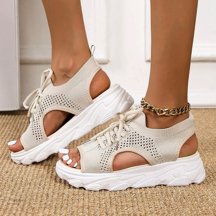 Lina™ - Sandálias Fashion e Respiratórias com Plataforma