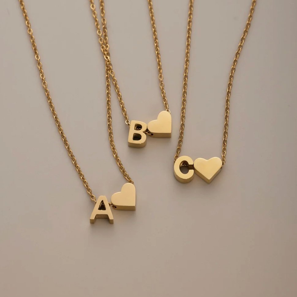 Colar de Ouro 'Eternal Love' com Letra