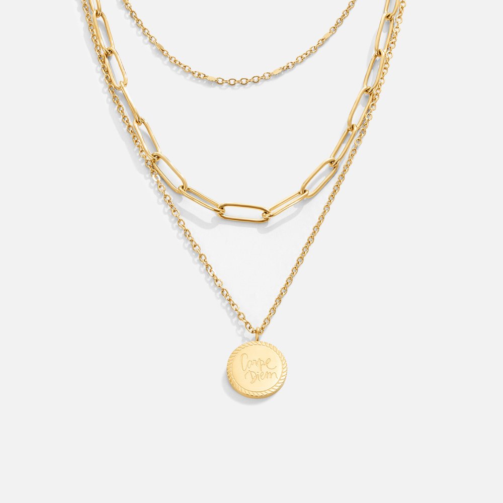 Colar Geya com Camadas de Moedas