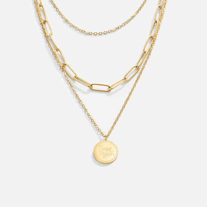 Colar Geya com Camadas de Moedas