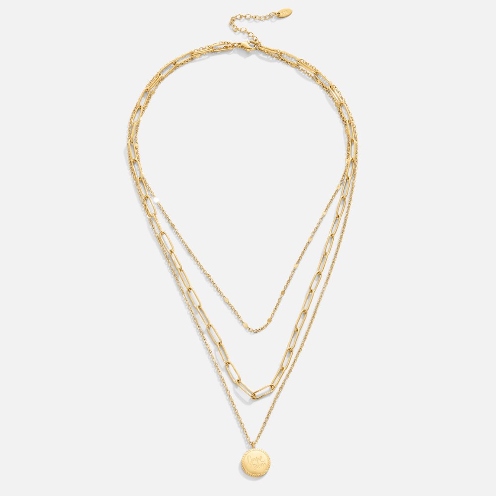 Colar Geya com Camadas de Moedas