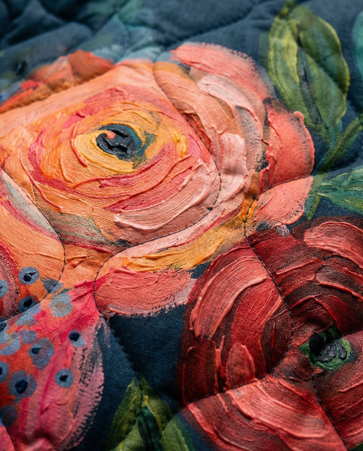 Amaya | Jaqueta Matelassé Floral Vintage