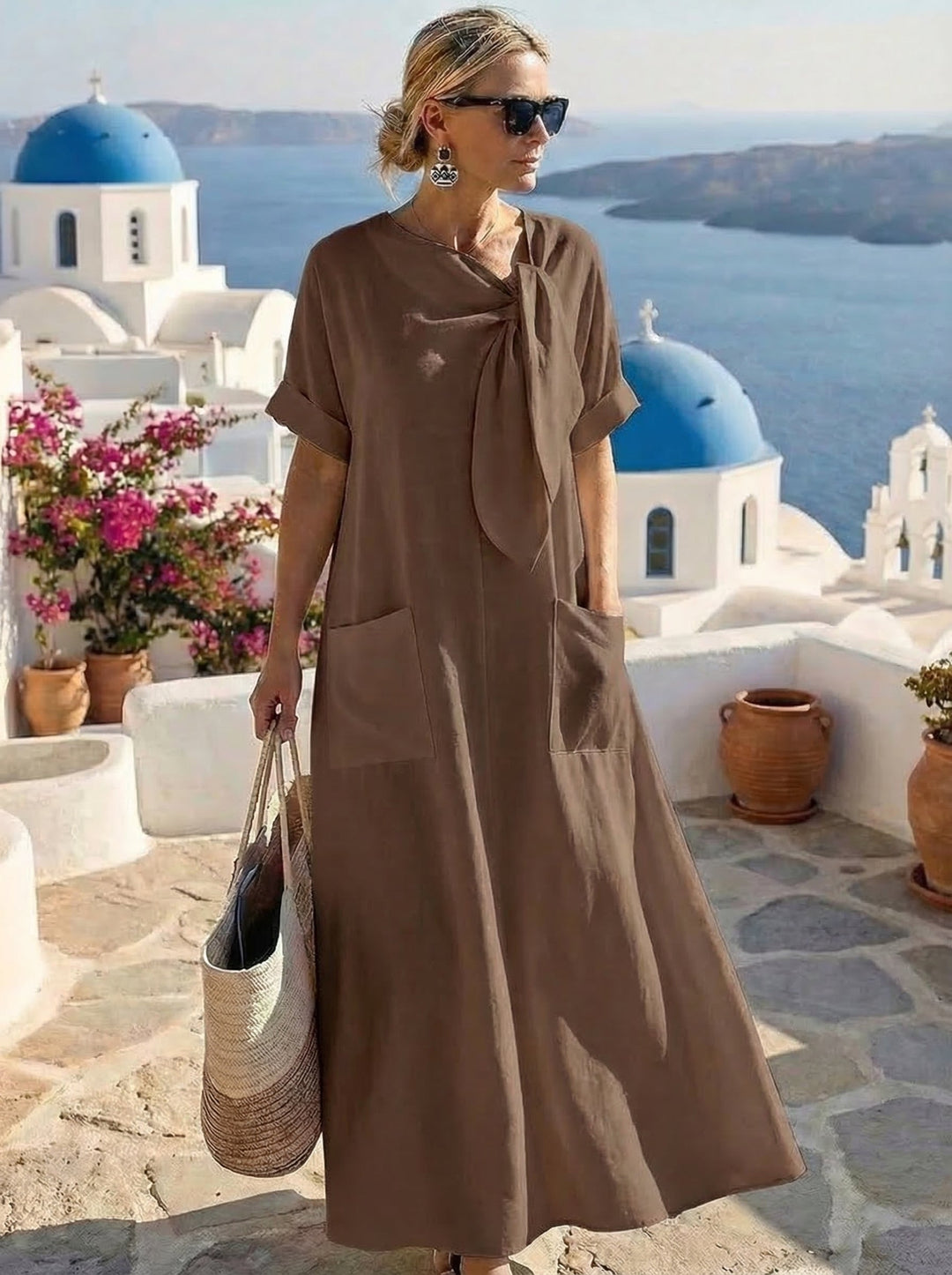 Fleur™ Vestido Elegante com Bolsos