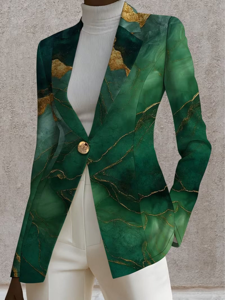 Honorine™ | Blazer de Mármore Esmeralda