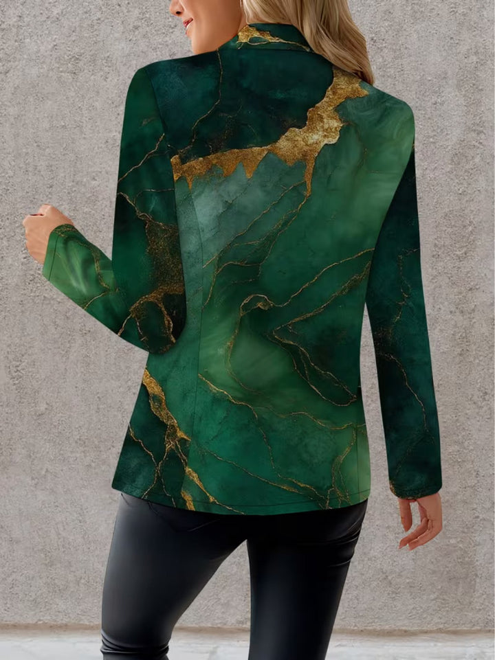 Honorine™ | Blazer de Mármore Esmeralda