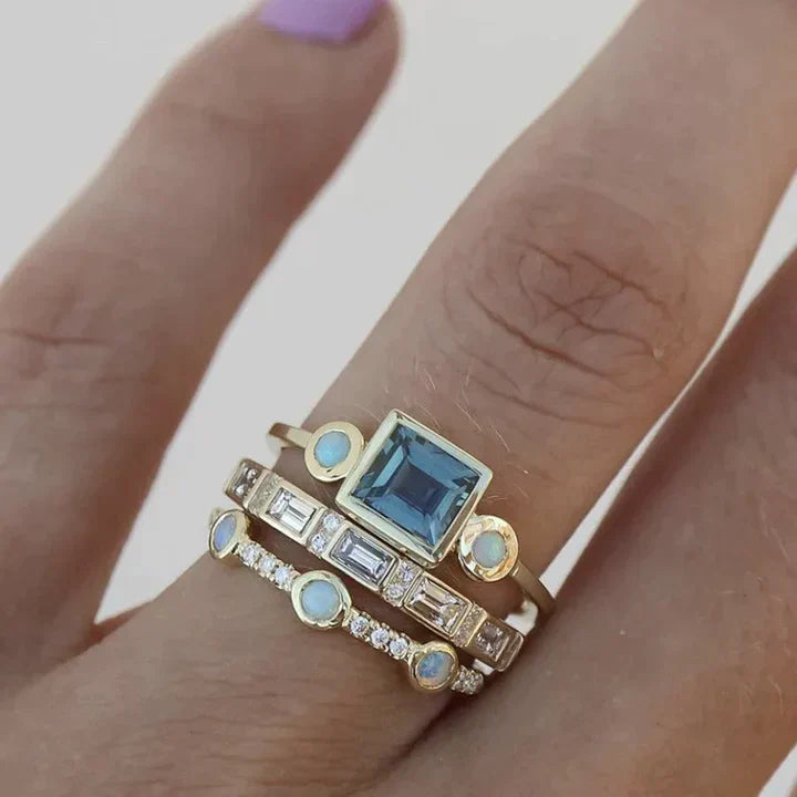 Conjunto de Anéis Vintage Boho