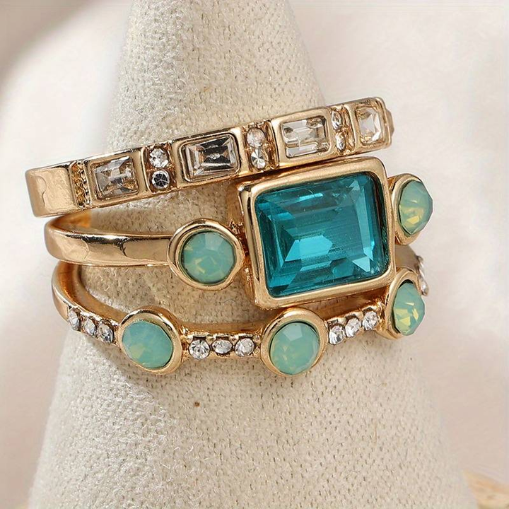 Conjunto de Anéis Vintage Boho