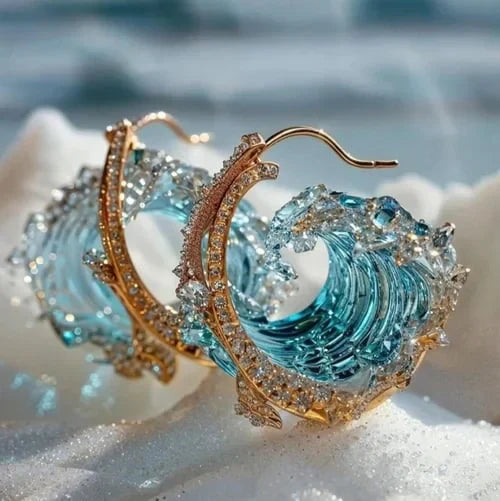 Brincos Serenity - Oceano