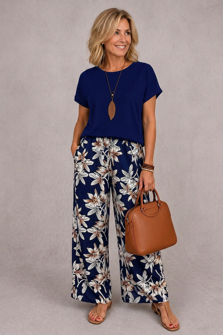 Rosie | Conjunto Floral Elegante de Dois Peças