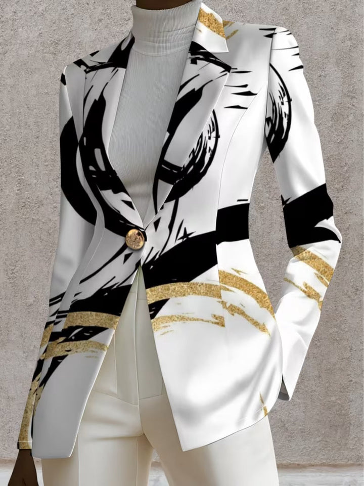Noemine™ | Blazer Abstract Brushstroke