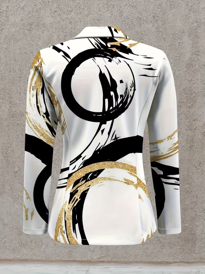 Noemine™ | Blazer Abstract Brushstroke