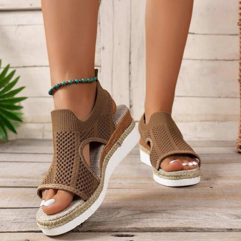 Riley™ - Sandálias ortopédicas de praia confortáveis com salto