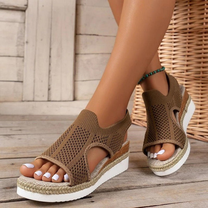 Riley™ - Sandálias ortopédicas de praia confortáveis com salto