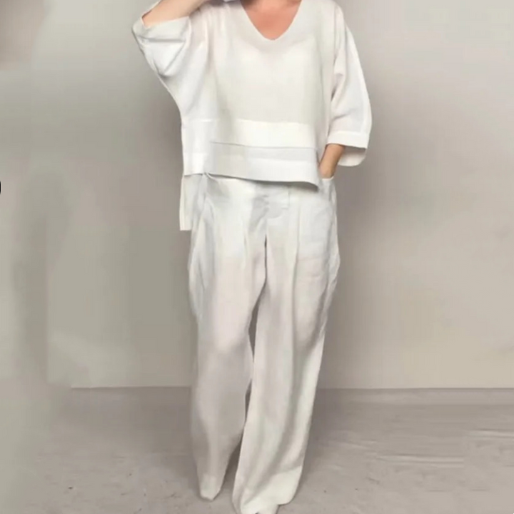 Noa | Conjunto Minimalista Solto de Duas Peças