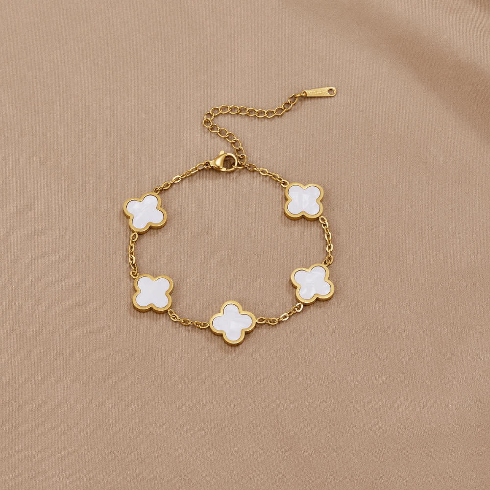 Pulseira de Trevo Branca