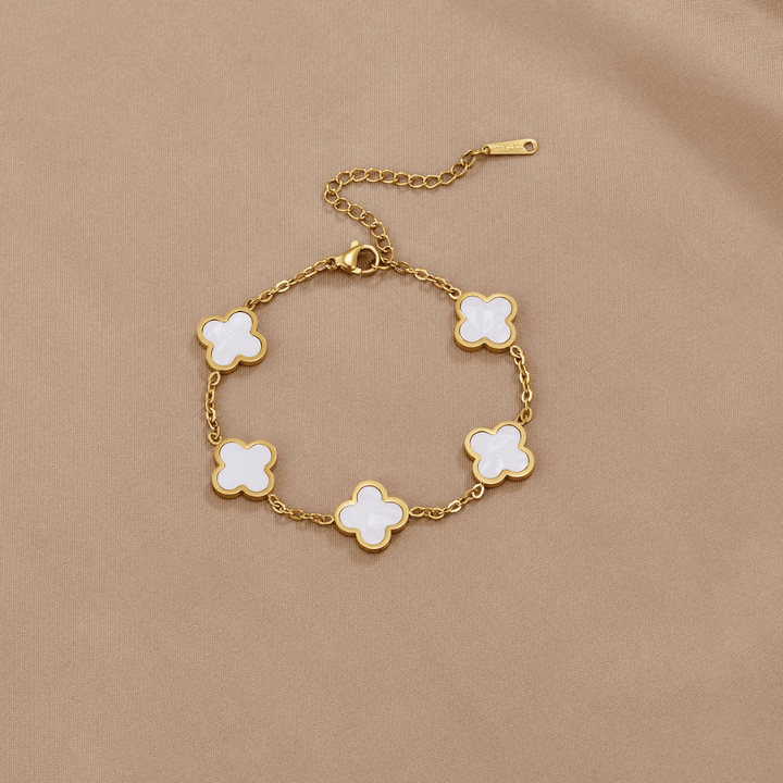 Pulseira de Trevo Branca