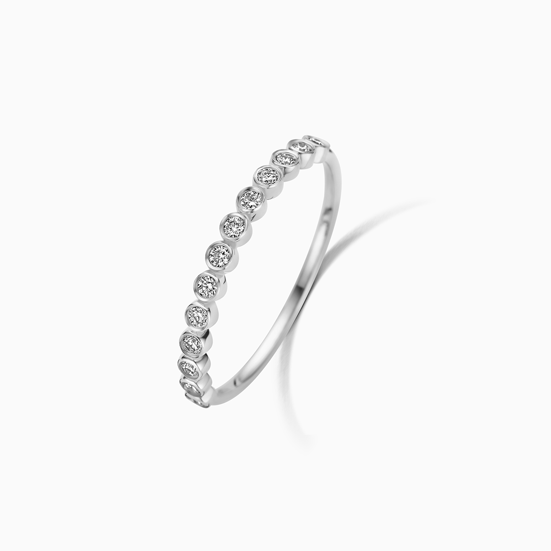 Anel Bolha de Diamante